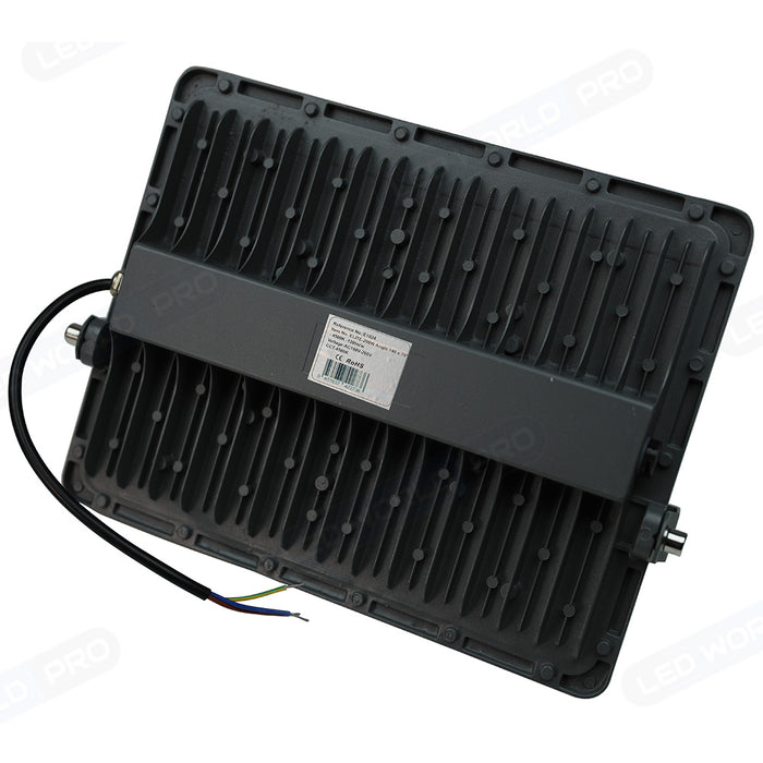 Pack de 4x Projecteurs LED filaires - Série ELITE - 100 Watts - 12 000 Lumens - 120 Lumens / Watt -  Angle 140x70° - IP67 - Protection à l'impact IK08 - 26 x 20 x 4 cm - Couleur 4500k