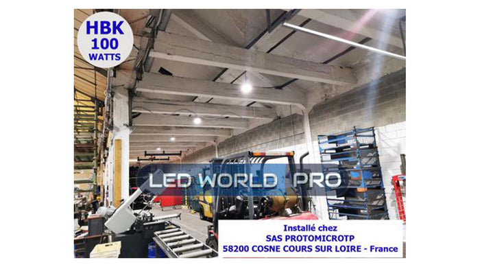 Photos d’installations – Éclairage industriel