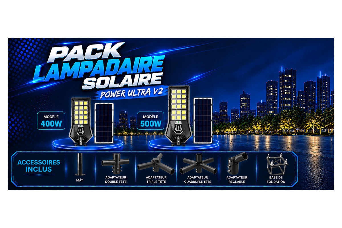 [DÉCOUVERTE] Packs Lampadaires Complets - POWER ULTRA V2