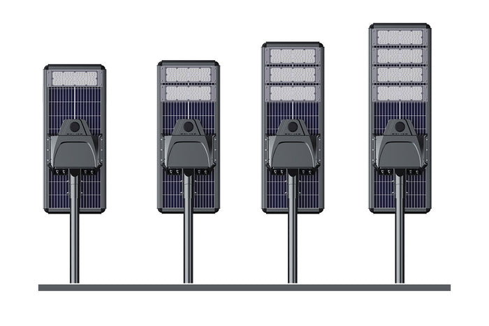🆕[NOUVEAU] Lampe de rue solaire - Série STARSHIP ELITE - 3000k/4000k/6000k