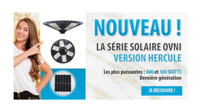 [NOUVEAUTÉ] Lampe solaire pour extérieur - Série OVNI - Version HERCULE