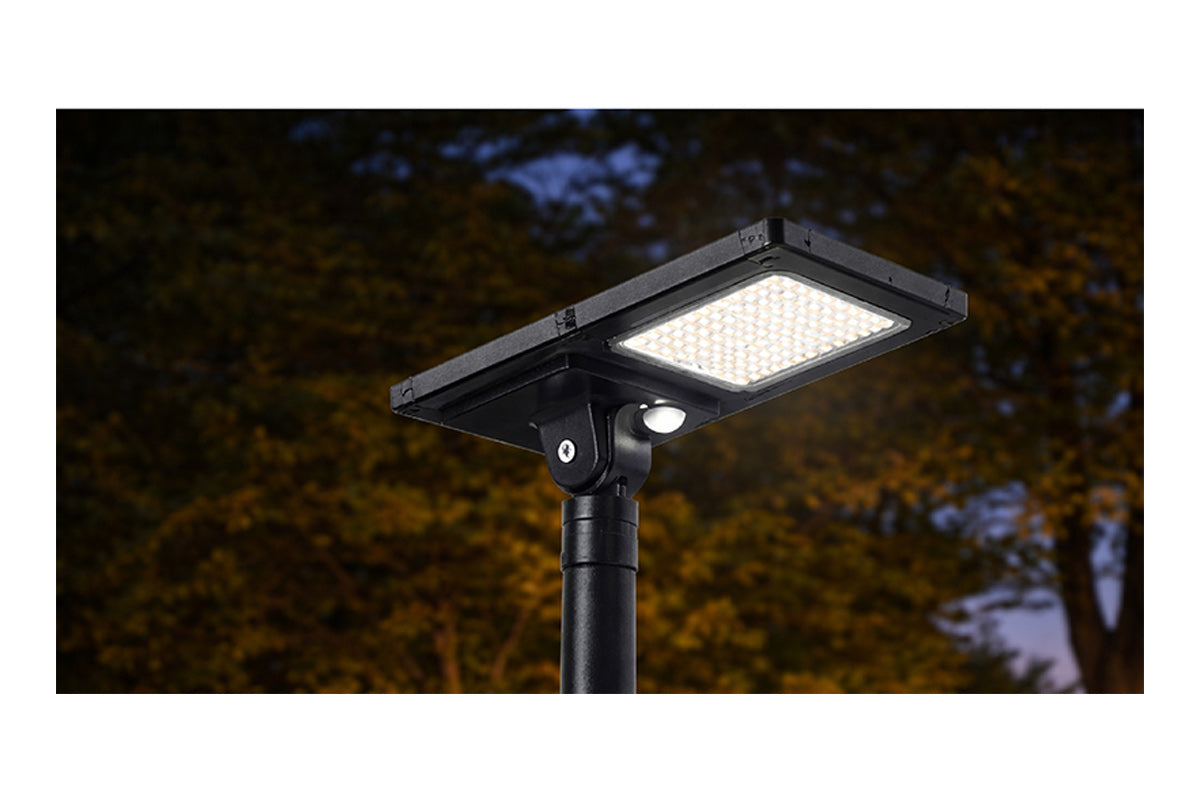 🆕[NOUVEAU] Lampadaire LED hybride - Filaire et solaire - Série HYBRIDE V1 -CCT(4000k+6000k)