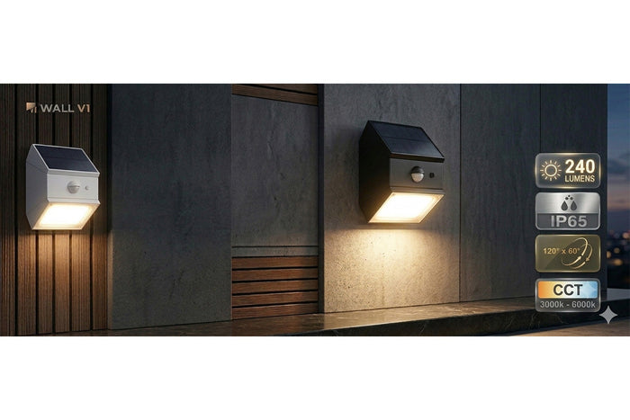 🆕[NOUVEAU] Projecteur LED solaire - Mural - CCT - Série WALL V1