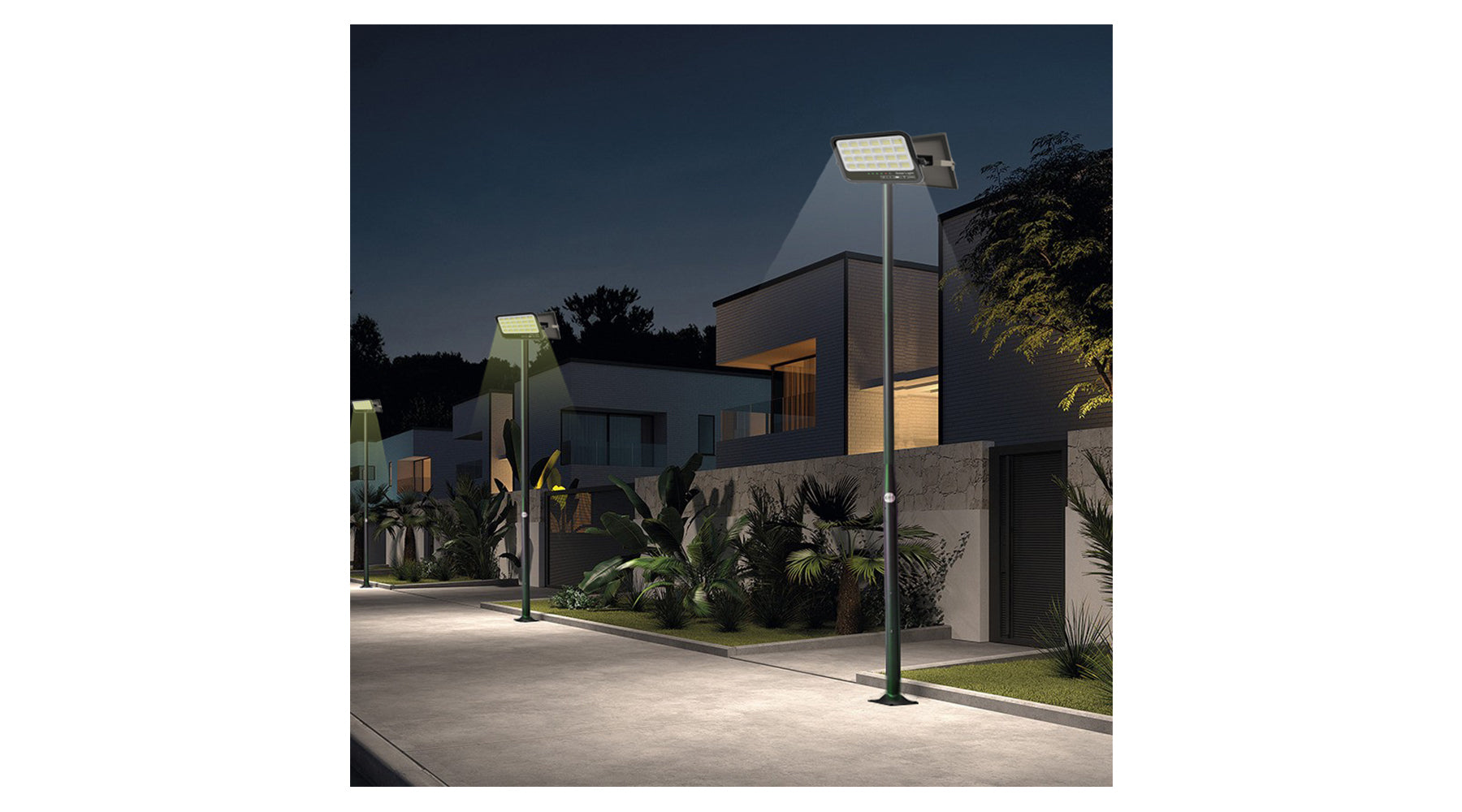 [NOUVEAU] Pack Lampadaire Solaire Complet - Série AJUST V3 1200W