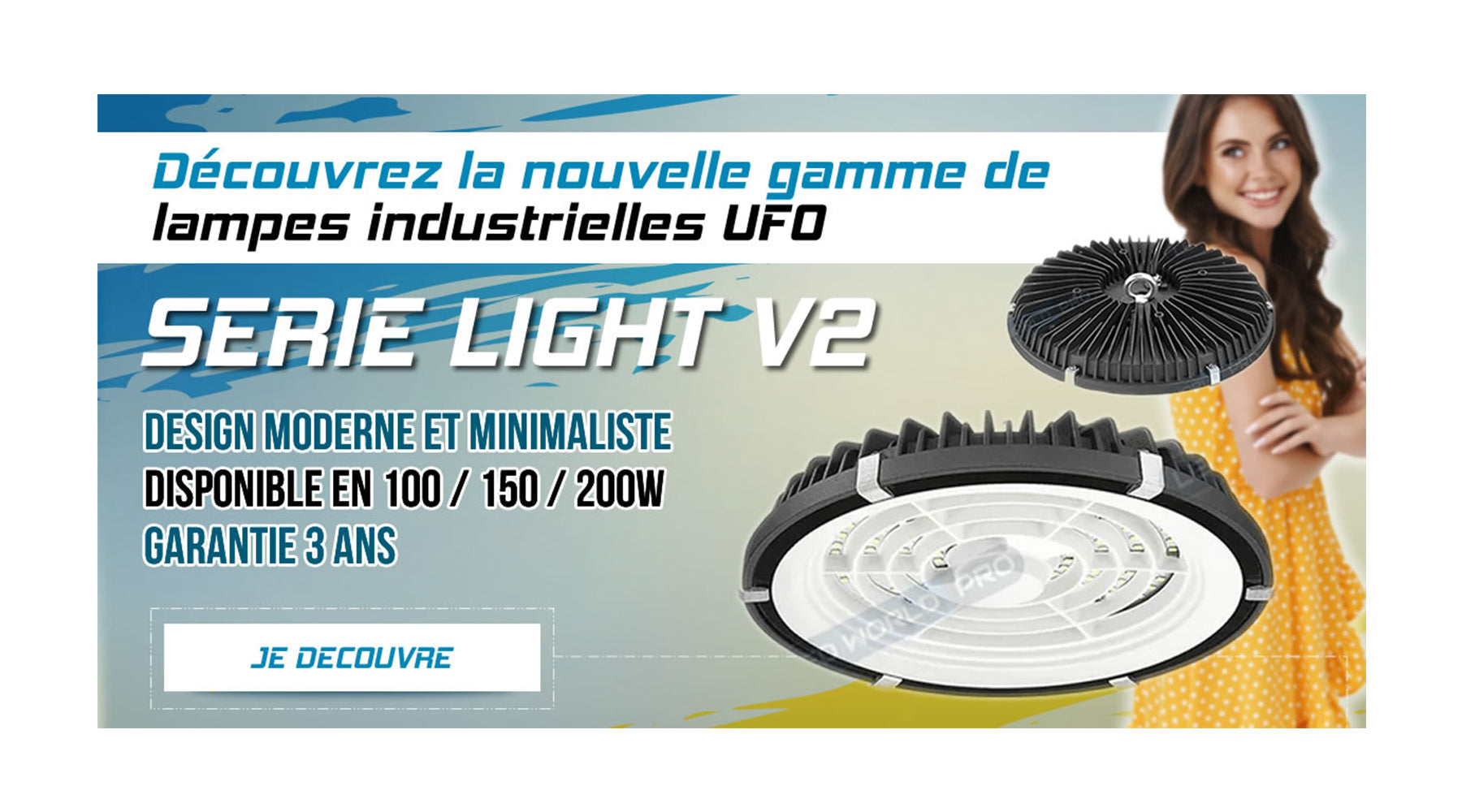 [NOUVEAU] Lampe industrielle UFO - Série LIGHT V2