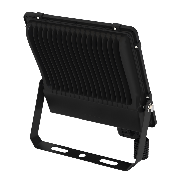 Projecteur LED filaire détecteur - Série PAD ULTRA PIR - 100 Watts - 15 000 Lumens - 150 Lumens/Watt - Angle 90° - IP66 - 28 x 29 x 6 cm - Structure en ALUMINIUM - Transformateur SOSEN - 4000k - Garantie 5 ans