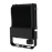 Projecteur LED filaire détecteur - Série PAD ULTRA PIR - 100 Watts - 15 000 Lumens - 150 Lumens/Watt - Angle 90° - IP66 - 28 x 29 x 6 cm - Structure en ALUMINIUM - Transformateur SOSEN - 4000k - Garantie 5 ans