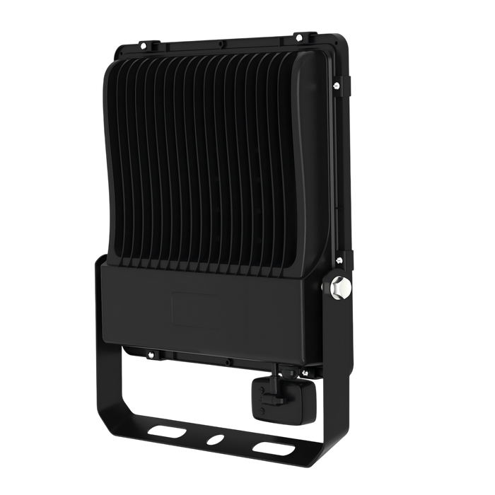 Projecteur LED filaire détecteur - Série PAD ULTRA PIR - 100 Watts - 15 000 Lumens - 150 Lumens/Watt - Angle 90° - IP66 - 28 x 29 x 6 cm - Structure en ALUMINIUM - Transformateur SOSEN - 4000k - Garantie 5 ans