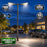 Pack lampadaire filaire complet double tête 3/4/5/6 mètres au choix : 2x Lampadaires LED filaires Série FLEX V4 EVO - Avec capteur crépusculaire + Mât STANDARD V4 EVO - Entraxe des trous 200mm - Noir / Gris + Adaptateur en ligne ou perpendiculaire