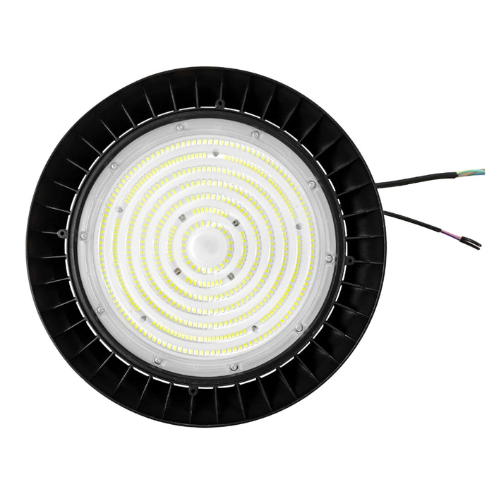 Lampes industrielles UFO - Série RUBIS V2 - Puissance ajustable - 36 000 Lumens - 180 Lumens/Watt - Driver Lifud - Angle 120° - IP65 - IK09 - 30 x 11 cm - Dimmable - Garantie 5 ans&nbsp;