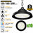Pack de 10x Lampes industrielles UFO - Série AVENIR V2 - Puissance ajustable 120 / 160 / 200 Watts  - 42 000 Lumens - 210 Lumens/Watt - Angle 90° - IP65 - IK09 - 340 x 110 mm - Dimmable 1-10V - Transformateur PHILIPS - Garantie 5 ans