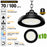 Pack de 10x Lampes industrielles UFO - Série CROSSOVER V3 - Puissance ajustable 70/100 Watts - 20 000 Lumens - 200 Lumens/Watt - Angle 90° - IP65 - IK09 - 255 x 110 mm - 4000k/5000k/6000k au choix - Dimmable 1-10V - Transformateur PHILIPS - Garantie 5 ans