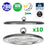 Pack de 10x Lampes industrielles Driverless - UFO - Série DIAMANT V2 - 200 Watts - 20 000 Lumens - 100 Lumens/Watt - Angle 90° - IP65 - 260 x 34 mm - 4500k - Protection à l'impact IK08 - Câble 30cm