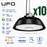 Pack de 10x Lampes industrielles UFO - Série LIGHT V3 - Puissance ajustable 70 / 100 Watts - 15 000 Lumens - 150 Lumens/Watt - Angle 120° - IP65 - IK09 - 238 x 122 mm - Dimmable 0-10V - Transformateur PHILIPS - Garantie 5 ans