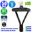 Pack de 10x Lampes de jardin et parking filaires - Série OVALI V3 - 50 Watts - 8350 Lumens - 167 Lumens/watt - IK08 - IP66 - 120° ajustable - 3000k/4000k/6500k au choix - Tube d’insertion 48 / 60mm - Capteur crépusculaire en option - Garantie 5 ans