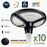 Pack de 10x Lampes solaires pour extérieur - Série OVNI FUTUR V3 - MODULAIRE & CCT - 1800 Watts - 4800 Lumens - IP65 - Angle 140° - 40 x 14 cm - Panneau MONOCRISTALLIN - Tube d'insertion 50-60mm - Avec Détecteur de mouvement - Avec Télécommande