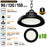 Pack de 10x Lampes industrielles UFO - Série RUBIS V2 - Puissance ajustable 90 / 120 / 150 Watts - 27 000 Lumens - 180 Lumens/Watt - Angle 120° - IP65 - IK09 - 30 x 11 cm - Dimmable 0-10V - Transformateur LIFUD - Garantie 5 ans