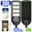 Pack de 10x Solaires - Luminaire LED pour Candélabre / Lampe de rue et parking - Série VIEW V2 - 300 Watts - 2300 Lumens - Angle 140*70° - Lampe 62 x 25 x 5 cm - Panneau MONOCRISTALLIN - 51 x 23 cm - Détecteur de mouvement - 3000k - Tube d'insertion 45mm