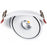 Spot LED COB encastrable intérieur Rond - Filaire - CCT (Couleur Changeante en Température) - 30 Watts - 3000 Lumens - 100 Lumens/Watt - Angle 24° - IP20 -  Dimensions 200 x 55 mm - Découpe 185 mm - Rotatif - Modèle BLANC