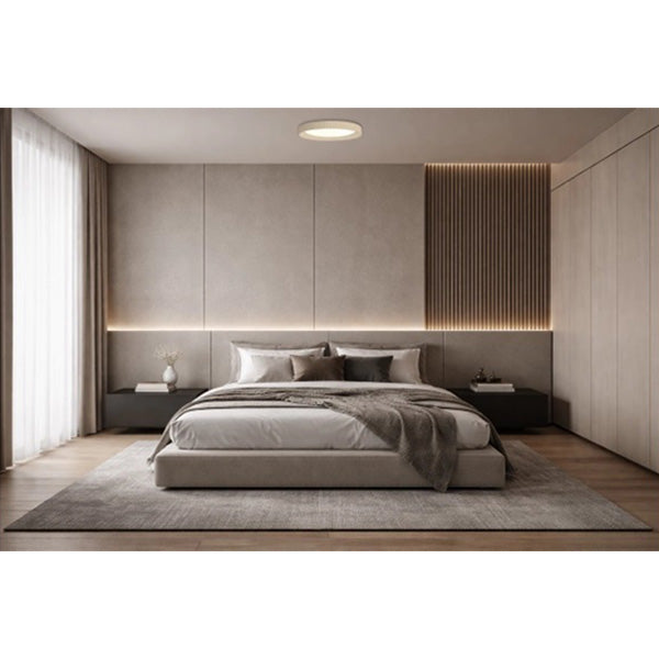 Plafonnier LED Filaire - CCT (Couleur Changeante en Température) - 60 Watts - 4500 Lumens – 75 Lumens/watt - Angle 120° - IP20 - 51 x 9 cm - Avec interrupteur DIP - Couleur BEIGE - 3000k / 6000k