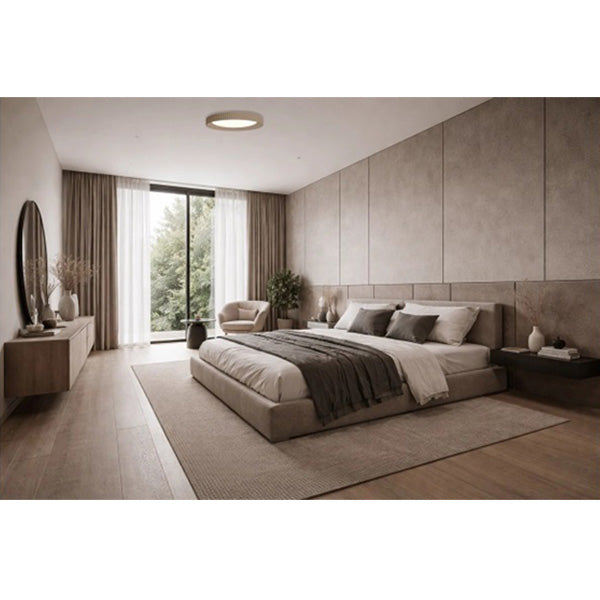 Plafonnier LED Filaire - CCT (Couleur Changeante en température) - 60 Watts - 4500 Lumens – 75 Lumens/watt - Angle 120° - IP20 - 51 x 9 cm - Avec interrupteur DIP - Couleur GRIS - BEIGE - 3000k / 6000k