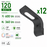 Pack de 12x Appliques murales LED Hybrides - Série APLIK - CCT - Solaire & filaire - 360 / 600 Lumens - Angle 110° - IP65 - 27 x 16 x 9 cm -  Avec capteur crépusculaire - Avec détecteur de mouvement PIR
