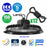 Pack de 12x Lampes industrielles UFO - Série CROSSOVER V1 - 100 Watts - 15 000 Lumens - 150 Lumens/Watt - Angle 90° - IP65 - IK08 - 26 x 14 cm - Dimmable DALI - Transformateur SOSEN - 4000k - Garantie 5 ans