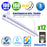 Pack de 12x Lampes industrielles linéaires - Série LINEAR V2 - 100 Watts - 16 000 Lumens - 160 Lumens/watt - Angle 30x90°  - IP66 - 60 x 11 x 8 cm - Transformateur SOSEN - Branchement en Série Possible - 4000K - Garantie 5 ans
