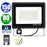 Projecteur LED filaire - Série PAD PIR - 150 Watts - 12 000 Lumens - 80 Lumens/Watt - Angle 120° - IP66 - 32 x 27 x 6 cm - 6000k - Avec détecteur de mouvement Infrarouge