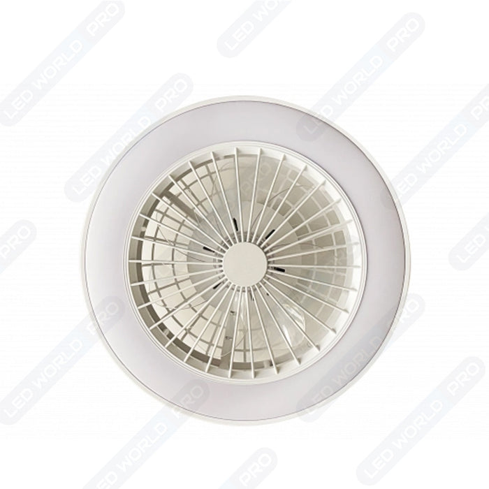 Ventilateur de plafond LED - Série FRESH - 18 Watts - 1440 Lumens - 80 Lumens/watt - CCT 3000k/4000k/6000k - IP20 - Angle 120° - 50 x 20 cm - Avec télécommande