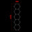 Lampe Hexagonale LED Filaire - Série HEXAGONE - 199 Watts - 23 880 Lumens - 120 Lumens/Watt - Angle 120° - IP20 - 229 x 158 cm - 6000k - Avec accessoires