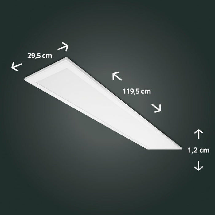 Pack de 4x Dalles LED - Ultra Fine - BACKLIT - 30 x 120 cm - Série MULTICOLORE – 48 Watts - 4300 Lumens - 90 Lumens/Watt - Angle 120° - IP40 - UGR<22 - RGB+3000k-6000k - Télécommande incluse - Garantie 5 ans