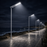 Lampe de rue solaire - Série STREET V3 -  16000 Lumens - 80 Watts - Structure Aluminium - Dimensions 1388 x 408 x 150 mm - Panneau solaire 105W MONOCRISTALLIN - Autonomie 12 heures - Garantie 3 ans
