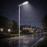 Lampe de rue solaire - Série STREET V3 -  12 000 Lumens - 60 Watts - Structure Aluminium - Dimensions 1173 x 408 x 150 mm - Panneau solaire 80W MONOCRISTALLIN - Autonomie 12 heures - Garantie 3 ans