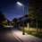 Lampe de rue solaire - Série VIBRATION - 4620 Lumens - 400 Watts - Structure Aluminium + ABS - Dimensions 1250 x 255 mm - Panneau solaire 46W MONOCRISTALLIN - Autonomie 12 heures