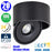 Spot LED COB encastrable intérieur Rond - Filaire - CCT (Couleur Changeante en Température) - 20 Watts - 2000 Lumens - 100 Lumens/Watt - Angle 24° - IP20 -  Dimensions 147 x 75 mm - Découpe 146 mm - Rotatif - Modèle NOIR