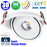 Spot LED COB encastrable intérieur Rond - Filaire - CCT (Couleur Changeante en Température) - 30 Watts - 3000 Lumens - 100 Lumens/Watt - Angle 24° - IP20 -  Dimensions 200 x 55 mm - Découpe 185 mm - Rotatif - Modèle BLANC