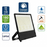 Projecteur LED filaire - Série CITY PLUS V4 - Puissance ajustable 50 / 75 / 100 Watts - CCT (Couleur Changeante en Température) - 180 Lumens/Watt - 120° - IP66 - 35 x 30 x 27 cm - Protection à l'impact IK08 - Transformateur LIFUD - Garantie 5 ans