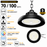 Lampe industrielle UFO - Série CROSSOVER V3 - Puissance ajustable 70 / 100 Watts - 20 000 Lumens - 200 Lumens/Watt - Angle 90° - IP65 - IK09 - 255 x 110 mm - 4000k / 5000k / 6000k au choix - Dimmable 1-10V - Transformateur PHILIPS - Garantie 5 ans