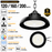 Lampe industrielle UFO - Série CROSSOVER V3 - Puissance ajustable 120 / 160 / 200 Watts  - 40 000 Lumens - 200 Lumens/Watt - Angle 90° - IP65 - IK09 - 340 x 110 mm - 4000k / 5000k / 6000k au choix - Dimmable 1-10V - Transformateur PHILIPS - Garantie 5 ans