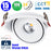 Spot LED COB encastrable intérieur Rond - Filaire - CCT (Couleur Changeante en Température) - 15 Watts - 1500 Lumens - 100 Lumens/Watt - Angle 24° - IP20 -  Dimensions 167 x 50 mm - Découpe 150mm - Rotatif - Modèle BLANC