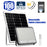 Projecteur LED solaire - Série PERFORMANCE V2 - 100 Watts - 1200 Lumens - Angle 90° - IP65 - Lampe 23 x 17 x 4 cm - Panneau MONOCRISTALLIN 34 x 21 x 2 cm - Avec télécommande - Capteur crépusculaire - 6000k