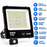 Projecteur LED filaire détecteur  - Série PAD ULTRA PIR - 200 Watts - 30 000 Lumens - 150 Lumens/Watt - Angle 90° - IP66 - 36 x 35 x 7 cm - Transformateur SOSEN - Structure en ALUMINIUM - 4000k - Garantie 5 ans
