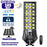 Lampadaire solaire extérieur de rue / parking - Série POWER ULTRA V2 CCT (Couleur Changeante en Température) - Rendu Lumineux 500 Watts - 2400 Lumens - Angle 140*70° - IP66 - 69 x 27 x 7 cm - Télécommande - Détecteur de mouvement - Tube d’insertion 45 mm