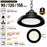 Lampe industrielle UFO - Série RUBIS V2 - Puissance ajustable 90 / 120 / 150 Watts - 27 000 Lumens - 180 Lumens/Watt - Angle 120° - IP65 - IK09 - 300 x 110 mm - 4000k / 5000k / 6000k au choix - Dimmable 0-10V - Transformateur LIFUD - Garantie 5 ans