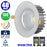Spot LED COB encastrable intérieur rond - Filaire - 40 Watts - 4000 Lumens - 100 Lumens/Watt - Angle 60° - IP20 - Dimensions 195 x 110 mm - Découpe 175 mm - 4500K/6000K au choix - Certifié TUV