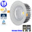 Spot LED COB encastrable intérieur rond - Filaire - 60 Watts - 5600 Lumens - 94 Lumens/Watt - Angle 60° - IP20 - Dimensions 230 x 130 mm - Découpe 205 mm - 4500K/6000K au choix - Certifié TUV