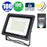 Projecteur LED filaire - Série PAD - 100 Watts - 10 000 Lumens - 100 Lumens/Watt - Angle 120° - IP66 - 24 x 16 x 3 cm - Modèle noir - 6000k