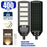 Solaire - Luminaire LED pour Candélabre / Lampe de rue et parking - Série VIEW V2 - 400 Watts - 2700 Lumens - Angle 140*70° - IP65 - Lampe 72 x 25 x 5 cm - Panneau MONOCRISTALLIN - 61 x 23 cm - Détecteur de mouvement - 3000k - Tube d'insertion 45mm