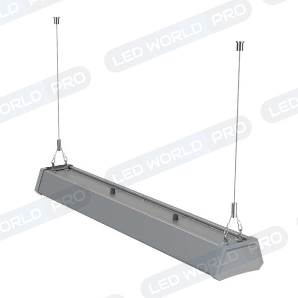 Lampe industrielle linéaire - Série LINEAR ULTRA - 150 Watts - 21000 Lumens - 140 Lumens/watt - Angle 90°  - Dimmable - IP44 -  730 x 129 x 70 mm - 5000K